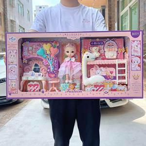 梦娜小公主儿童巴比洋娃娃玩具培训机构幼儿园招生礼盒装芭比娃娃