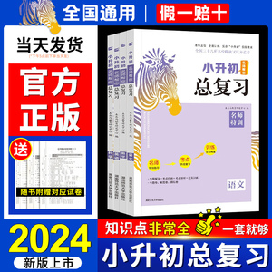 2024版木头马小升初总复习语文数学英语科学名师帮你总复习统编版六年级五年级56复习资料学霸必刷题资料小升初综合试卷知识大集结