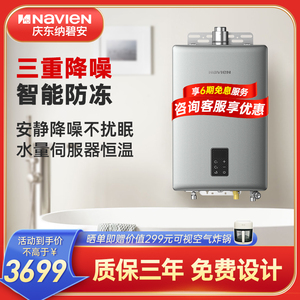 庆东纳碧安燃气热水器家用恒温水气双调强排式NGW310C