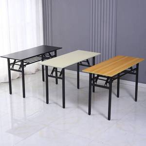 移动折叠餐桌长方形桌家具卓子吃饭家用商用餐厅小户型客厅翻板桌