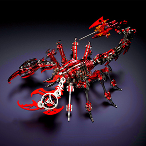 机械蝎子金属拼装模型龙零不锈钢3d立体拼图男孩男生生日礼物玩具
