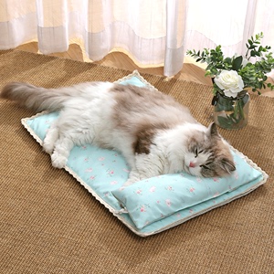 夏季宠物凉席垫猫咪凉垫凉窝狗垫子小型犬猫垫子降温草席冰垫狗床