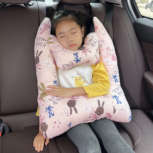 汽车抱枕被子两用儿童可爱靠枕宝宝车用安全带套车载睡觉神器枕头