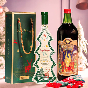 德国奈甜圣诞树雷司令甜白气泡葡萄酒礼盒圣诞礼物送礼甜酒500ml