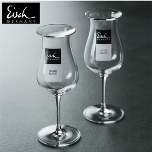 Eisch德国进口威士忌杯闻香杯2只套装水晶玻璃带盖烈洋酒郁金香杯