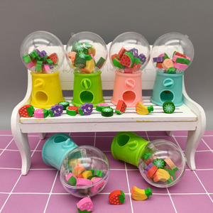 扭蛋机小玩具橡皮擦创意玩具可爱卡通水果造型儿童礼物奖品礼品