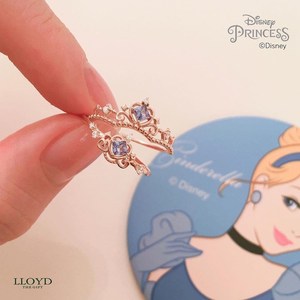 925纯银韩版lloyd同款迪士尼联名公主戒指轻奢新品送女友生日礼物