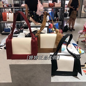 香港正品小ck女包2021秋冬新款蝴蝶结波浪兔耳朵包单肩斜挎