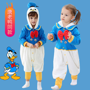 万圣节儿童服装迪士尼唐老鸭cos服幼儿宝宝衣服男女童可爱演出服