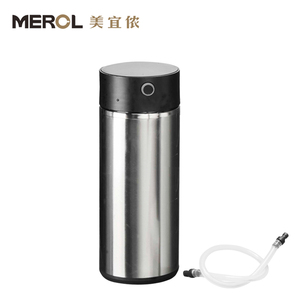 MEROL美宜侬咖啡机配件真空双层不锈钢保温奶罐奶管优瑞奶罐400ml