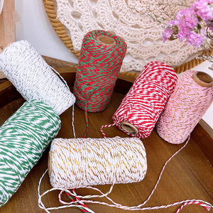 彩色棉绳系列花束绑带圣诞节礼物装饰品DIY花艺礼品包装材料