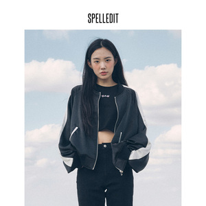 SPELLEDIT2024春季新款刺绣横须贺棒球服韩版女设计感休闲外套