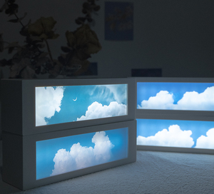 天空云朵小夜灯卧室床头灯书桌摆件装饰灯创意台灯可充电创意礼物