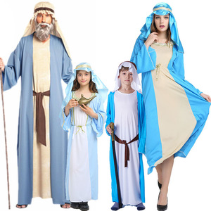 万圣节成人服装女阿联酋长袍cos儿童男阿拉伯中东迪拜王子衣服饰