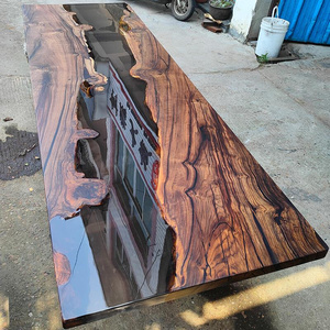 黑胡桃环氧树脂河流桌面大板实木原木海洋茶桌子茶几面板茶台餐桌