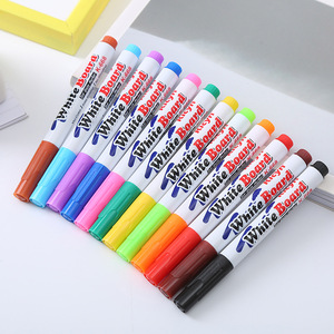 漂浮笔创意学生彩色白板笔趣味儿童益智画画笔8色12色可擦笔