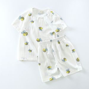 巴拉巴柆韩系婴儿短袖套装纯棉小孩衣服夏装儿童男童宝宝9女6个月