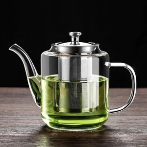玻璃泡茶壶耐高温不锈钢漏防爆茶水分离家用茶具中式茶壶套装单壶