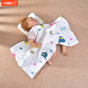 新生儿盖毯婴儿护肚夏季睡午觉空调房遮棉纱布毛巾薄被长方形童车