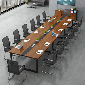 会议桌长桌简约现代办公桌椅组合会议室家具长条桌子工作台员工位
