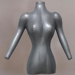服装店模特道具女全身带头带手人体橱窗展示充气PVC女全身模特架