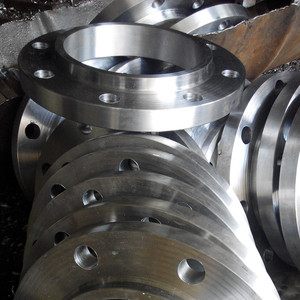 生产欧标EN1092-2007碳钢Q235B16MN带劲平焊 对焊法兰DN100 PN40