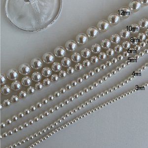 [定制长度]人造水晶珍珠项链白百何博主明星同款经典锁骨链毛衣链