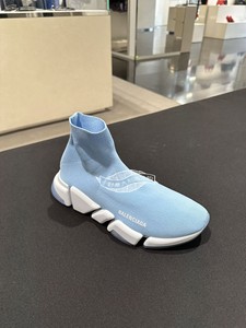 【小野意大利全球购】Balenciaga巴黎世家男士蓝色袜子鞋