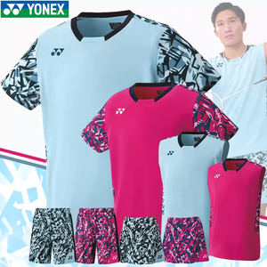YONEX尤尼克斯男YY全英羽毛球服日本队大赛服运动上衣短袖定制T恤