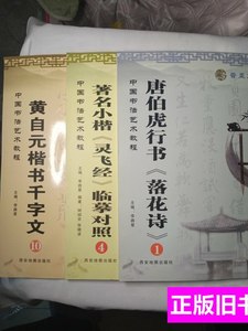 现货旧书中国书法艺术教程（晋墨文化）三册合售 李路星 2008西安