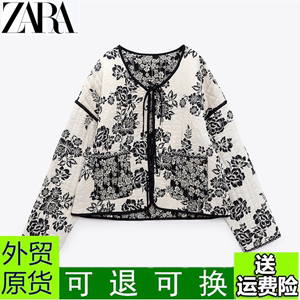 新款女装长袖短款印花双面穿棉服棉衣外套 7521770 064 7521/770