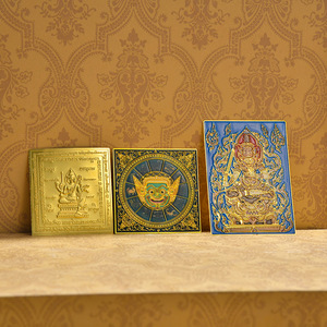 特色佛牌符文卡片招财女神钱袋子八条经文龙婆本庙三安八条塔固。