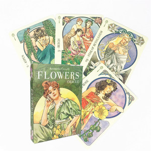 Flowers Oracle 38 Cards Deck Tarots 梦想花仙子花语神谕卡