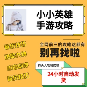 小小英雄手游攻略礼包避坑技巧心得新手抽取秘籍cdk兑换码代练