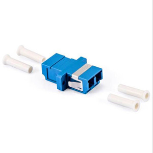 存双工LC光纤法 盘 适纤耦合v器兰连接器 光纤光配器 光纤延长对