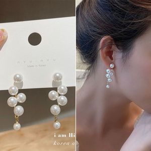 葡萄串珍珠耳环女2023年新款潮轻奢气质耳钉小众设计高级感耳饰品