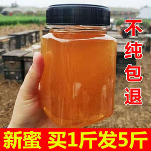 纯正真蜂蜜正品农家自产蜂巢蜜天然野生土蜂蜜百花蜜洋槐蜜枣花蜜