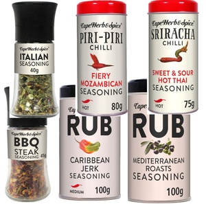 英国Cape Herb Rub Seasoning Garlic Chilli Piri Cajun 调料