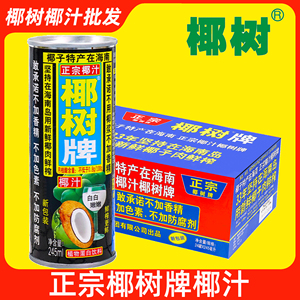 正宗椰树牌椰汁 245ml*24罐装海南特产椰子汁水奶植物蛋白果饮料