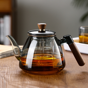 高硼硅玻璃煮茶壶耐高温烧水壶可明火大容量蒸煮茶器泡茶壶电陶炉