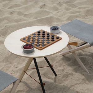 departo折叠桌餐桌家用咖啡桌木质简易吃饭桌户外小型折叠椅便携
