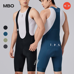 MBO男子肌理背带骑行裤短裤T501迈森兰夏季新款EIT双箭头运动裤
