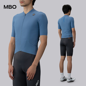 MBO男子机能短袖骑行服NC502迈森兰月光蓝新款速干贴身弹力上衣
