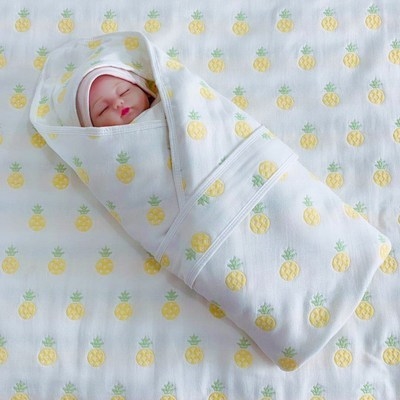 初生婴儿包被用品夏毯婴幼儿刚出生布睡袋F宝贝包巾抱天包裹褥子m