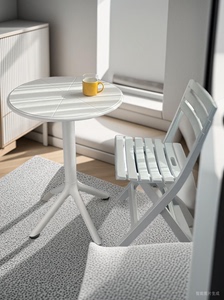 户外露天折叠椅塑料简易室外摆桌椅子靠背便携超轻庭院阳台休闲凳