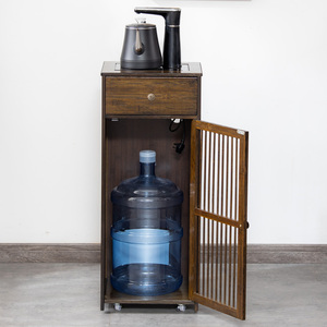纯净水桶柜自动上水饮水机柜办公室客厅家用移动茶水柜桶装水架子