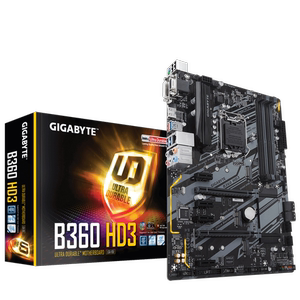 盒装Gigabyte/技嘉 B360-HD3台式机DDR4主板支持八九代处理器