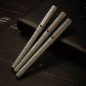日本ZEBRA斑马BE-100中性笔经典办公签字笔财务针管型水笔学生用直液水笔红蓝黑色宝珠墨水笔速干签字笔0.5mm