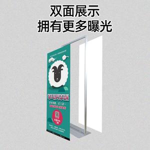 80x200丽屏展架80*180铝合金双面门型卡槽丽萍kt板展示架立牌厂家