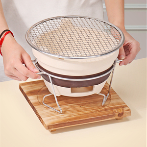 围炉煮茶配件垫子摆件防烫防火垫隔热垫木垫板烤奶托盘隔热板炭炉